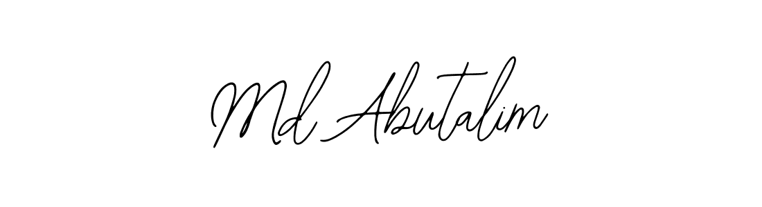 This is the best signature style for the Md Abutalim name. Also you like these signature font (Bearetta-2O07w). Mix name signature. Md Abutalim signature style 12 images and pictures png