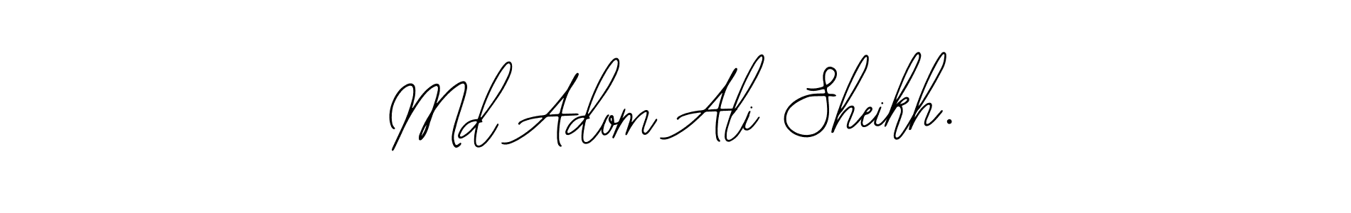 if you are searching for the best signature style for your name Md Adom Ali Sheikh.. so please give up your signature search. here we have designed multiple signature styles  using Bearetta-2O07w. Md Adom Ali Sheikh. signature style 12 images and pictures png