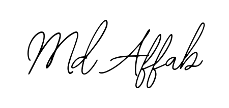 Use a signature maker to create a handwritten signature online. With this signature software, you can design (Bearetta-2O07w) your own signature for name Md Affab. Md Affab signature style 12 images and pictures png