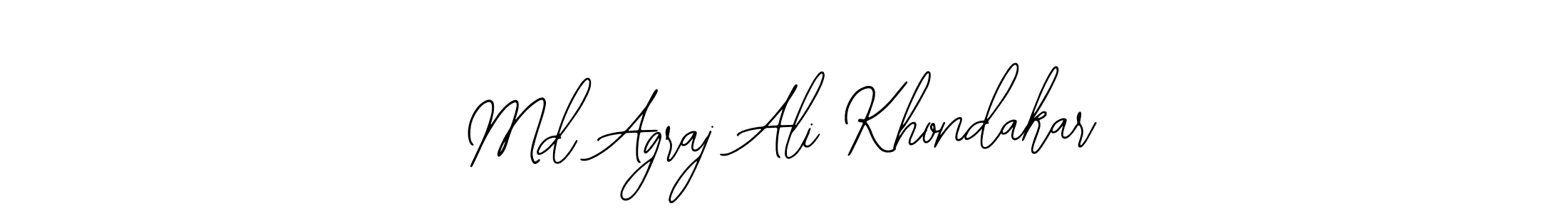 if you are searching for the best signature style for your name Md Agraj Ali Khondakar. so please give up your signature search. here we have designed multiple signature styles  using Bearetta-2O07w. Md Agraj Ali Khondakar signature style 12 images and pictures png