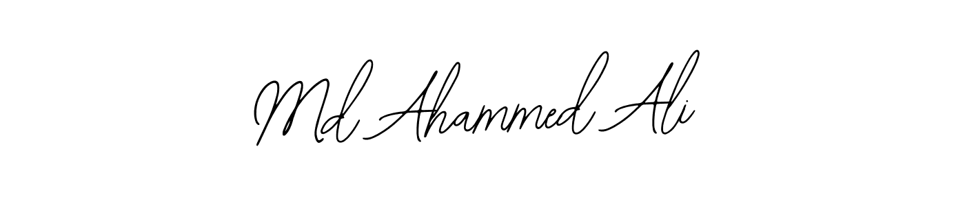 Use a signature maker to create a handwritten signature online. With this signature software, you can design (Bearetta-2O07w) your own signature for name Md Ahammed Ali. Md Ahammed Ali signature style 12 images and pictures png