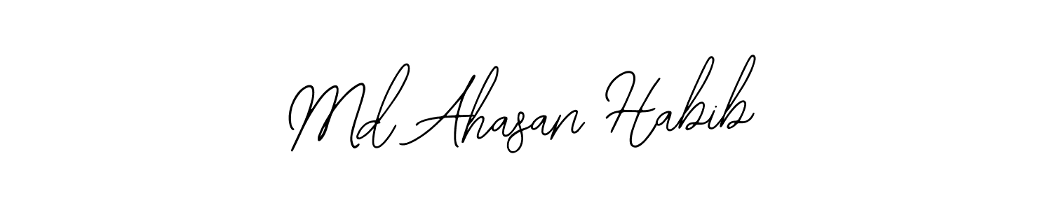 Also You can easily find your signature by using the search form. We will create Md Ahasan Habib name handwritten signature images for you free of cost using Bearetta-2O07w sign style. Md Ahasan Habib signature style 12 images and pictures png