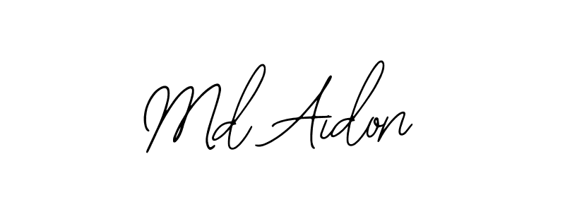 How to make Md Aidon name signature. Use Bearetta-2O07w style for creating short signs online. This is the latest handwritten sign. Md Aidon signature style 12 images and pictures png