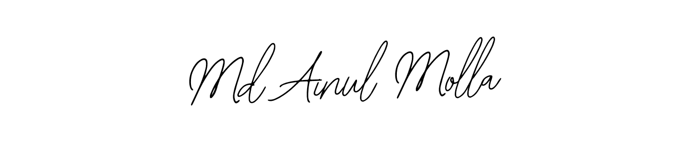 Similarly Bearetta-2O07w is the best handwritten signature design. Signature creator online .You can use it as an online autograph creator for name Md Ainul Molla. Md Ainul Molla signature style 12 images and pictures png