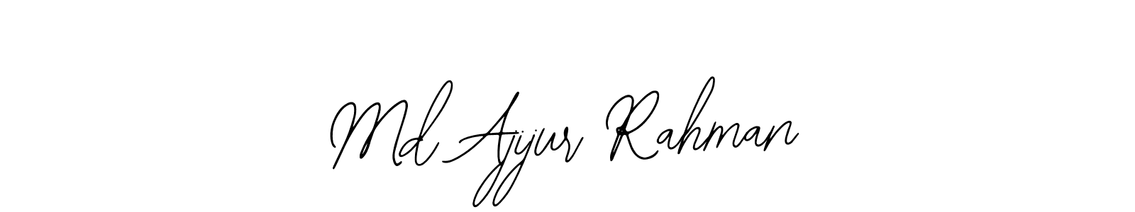 How to make Md Ajijur Rahman name signature. Use Bearetta-2O07w style for creating short signs online. This is the latest handwritten sign. Md Ajijur Rahman signature style 12 images and pictures png