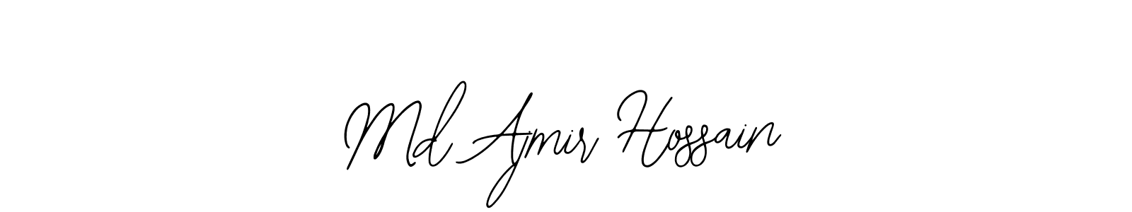 The best way (Bearetta-2O07w) to make a short signature is to pick only two or three words in your name. The name Md Ajmir Hossain include a total of six letters. For converting this name. Md Ajmir Hossain signature style 12 images and pictures png