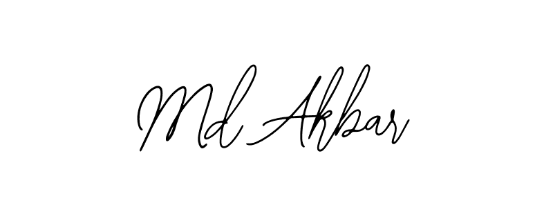 Also we have Md Akbar name is the best signature style. Create professional handwritten signature collection using Bearetta-2O07w autograph style. Md Akbar signature style 12 images and pictures png