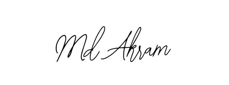 Design your own signature with our free online signature maker. With this signature software, you can create a handwritten (Bearetta-2O07w) signature for name Md Akram. Md Akram signature style 12 images and pictures png