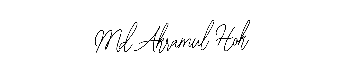The best way (Bearetta-2O07w) to make a short signature is to pick only two or three words in your name. The name Md Akramul Hok include a total of six letters. For converting this name. Md Akramul Hok signature style 12 images and pictures png