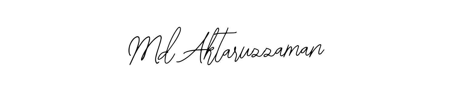 How to make Md Aktaruzzaman name signature. Use Bearetta-2O07w style for creating short signs online. This is the latest handwritten sign. Md Aktaruzzaman signature style 12 images and pictures png