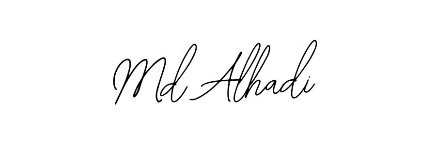 Also we have Md Alhadi name is the best signature style. Create professional handwritten signature collection using Bearetta-2O07w autograph style. Md Alhadi signature style 12 images and pictures png