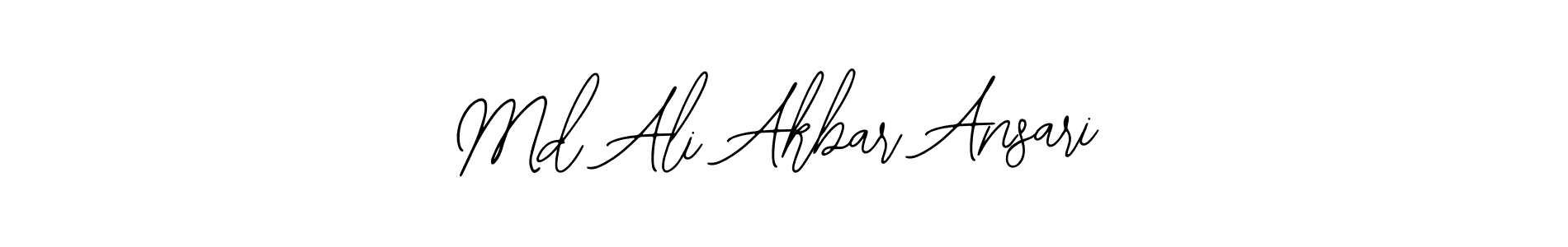 Also You can easily find your signature by using the search form. We will create Md Ali Akbar Ansari name handwritten signature images for you free of cost using Bearetta-2O07w sign style. Md Ali Akbar Ansari signature style 12 images and pictures png