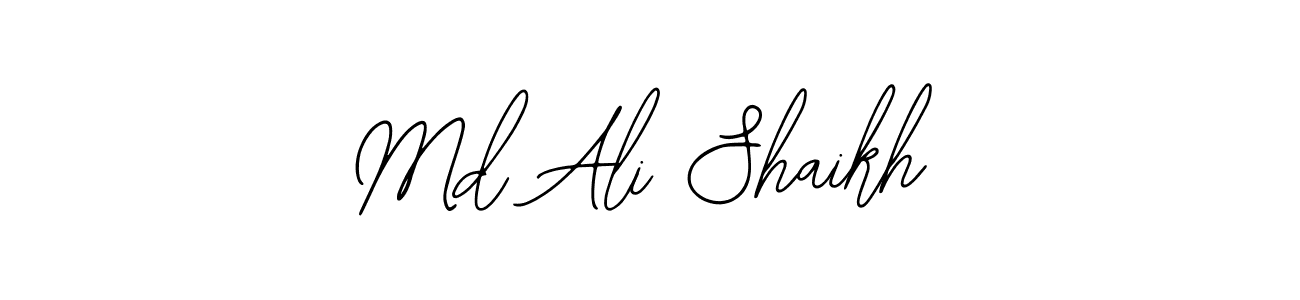 Also You can easily find your signature by using the search form. We will create Md Ali Shaikh name handwritten signature images for you free of cost using Bearetta-2O07w sign style. Md Ali Shaikh signature style 12 images and pictures png