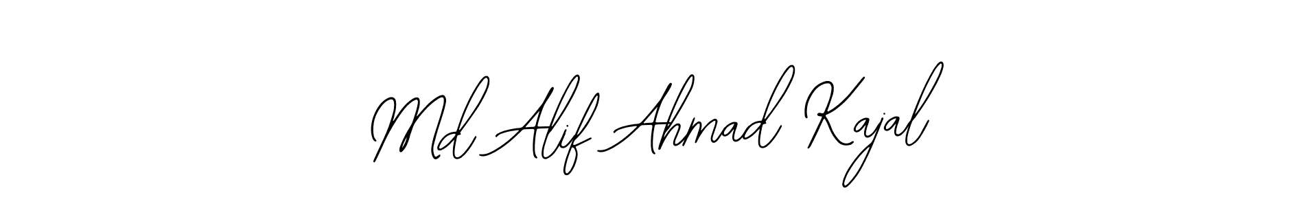 How to make Md Alif Ahmad Kajal name signature. Use Bearetta-2O07w style for creating short signs online. This is the latest handwritten sign. Md Alif Ahmad Kajal signature style 12 images and pictures png