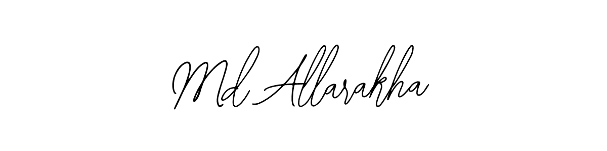 You should practise on your own different ways (Bearetta-2O07w) to write your name (Md Allarakha) in signature. don't let someone else do it for you. Md Allarakha signature style 12 images and pictures png