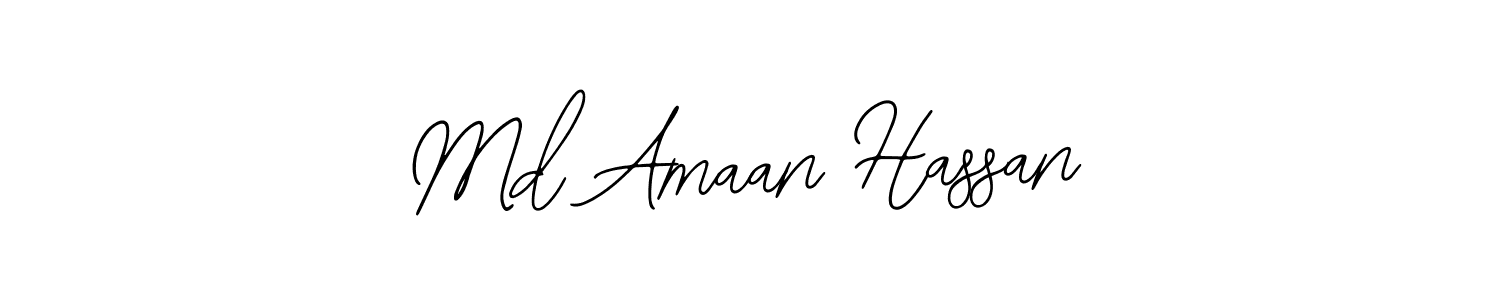 Use a signature maker to create a handwritten signature online. With this signature software, you can design (Bearetta-2O07w) your own signature for name Md Amaan Hassan. Md Amaan Hassan signature style 12 images and pictures png