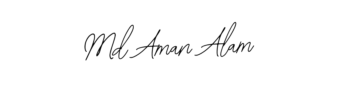 You should practise on your own different ways (Bearetta-2O07w) to write your name (Md Aman Alam) in signature. don't let someone else do it for you. Md Aman Alam signature style 12 images and pictures png