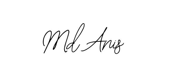 How to make Md Anis name signature. Use Bearetta-2O07w style for creating short signs online. This is the latest handwritten sign. Md Anis signature style 12 images and pictures png