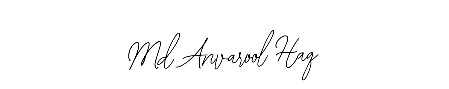 You should practise on your own different ways (Bearetta-2O07w) to write your name (Md Anvarool Haq) in signature. don't let someone else do it for you. Md Anvarool Haq signature style 12 images and pictures png