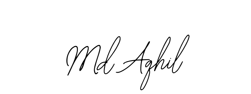 Use a signature maker to create a handwritten signature online. With this signature software, you can design (Bearetta-2O07w) your own signature for name Md Aqhil. Md Aqhil signature style 12 images and pictures png