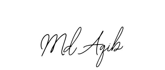 Bearetta-2O07w is a professional signature style that is perfect for those who want to add a touch of class to their signature. It is also a great choice for those who want to make their signature more unique. Get Md Aqib name to fancy signature for free. Md Aqib signature style 12 images and pictures png