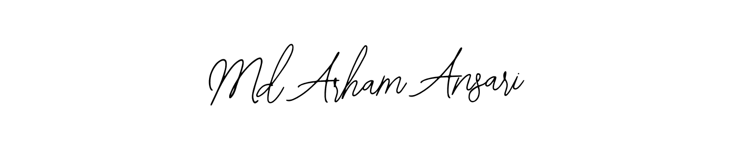 if you are searching for the best signature style for your name Md Arham Ansari. so please give up your signature search. here we have designed multiple signature styles  using Bearetta-2O07w. Md Arham Ansari signature style 12 images and pictures png