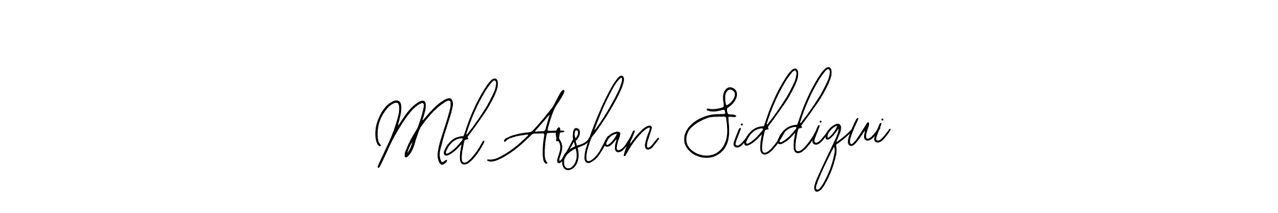 How to make Md Arslan Siddiqui name signature. Use Bearetta-2O07w style for creating short signs online. This is the latest handwritten sign. Md Arslan Siddiqui signature style 12 images and pictures png