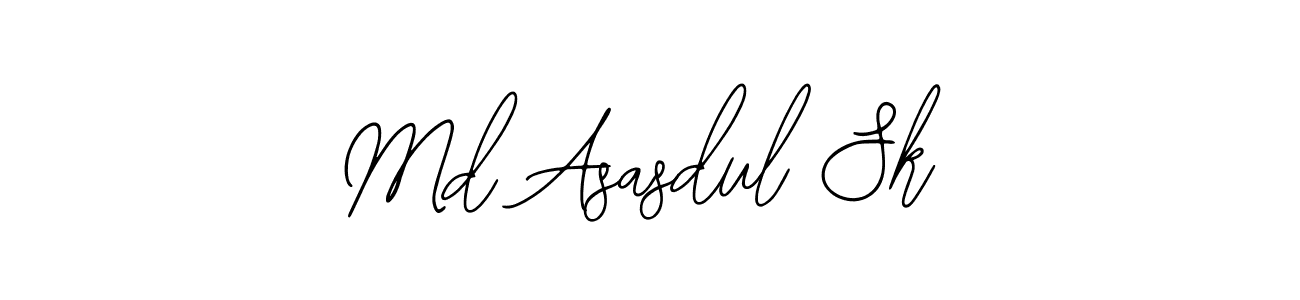 How to Draw Md Asasdul Sk signature style? Bearetta-2O07w is a latest design signature styles for name Md Asasdul Sk. Md Asasdul Sk signature style 12 images and pictures png