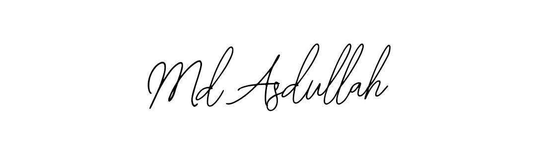 Use a signature maker to create a handwritten signature online. With this signature software, you can design (Bearetta-2O07w) your own signature for name Md Asdullah. Md Asdullah signature style 12 images and pictures png