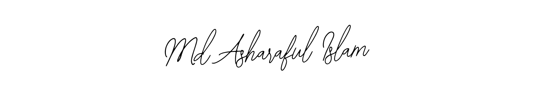 How to make Md Asharaful Islam name signature. Use Bearetta-2O07w style for creating short signs online. This is the latest handwritten sign. Md Asharaful Islam signature style 12 images and pictures png
