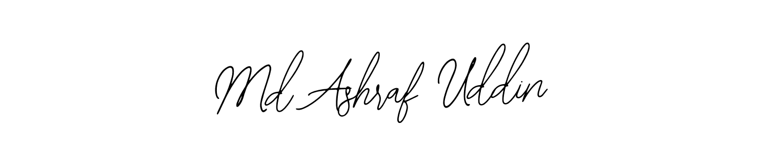 if you are searching for the best signature style for your name Md Ashraf Uddin. so please give up your signature search. here we have designed multiple signature styles  using Bearetta-2O07w. Md Ashraf Uddin signature style 12 images and pictures png