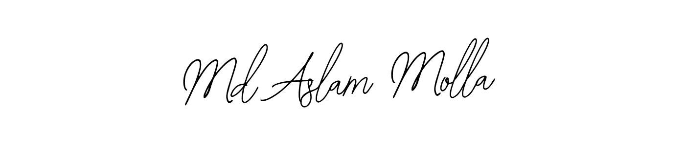 The best way (Bearetta-2O07w) to make a short signature is to pick only two or three words in your name. The name Md Aslam Molla include a total of six letters. For converting this name. Md Aslam Molla signature style 12 images and pictures png