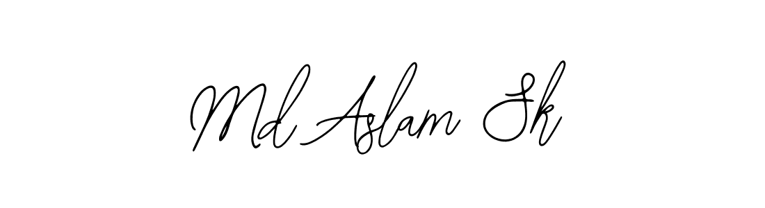 Similarly Bearetta-2O07w is the best handwritten signature design. Signature creator online .You can use it as an online autograph creator for name Md Aslam Sk. Md Aslam Sk signature style 12 images and pictures png