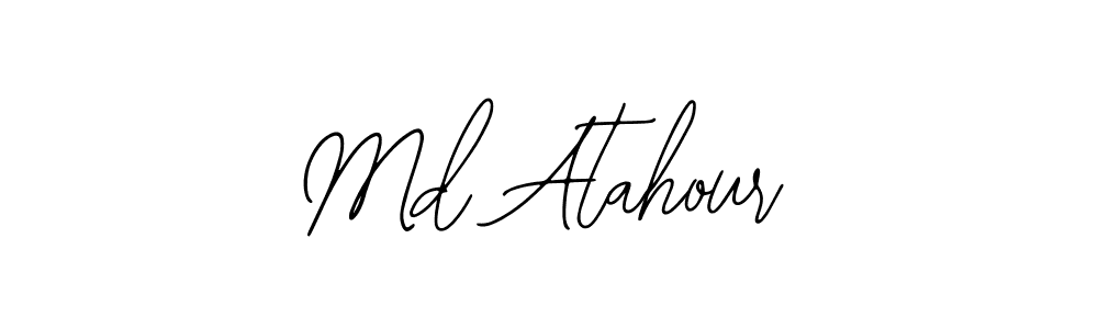 if you are searching for the best signature style for your name Md Atahour. so please give up your signature search. here we have designed multiple signature styles  using Bearetta-2O07w. Md Atahour signature style 12 images and pictures png