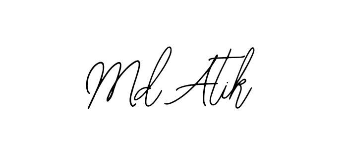 if you are searching for the best signature style for your name Md Atik. so please give up your signature search. here we have designed multiple signature styles  using Bearetta-2O07w. Md Atik signature style 12 images and pictures png