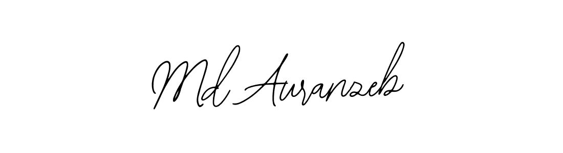 How to make Md Auranzeb name signature. Use Bearetta-2O07w style for creating short signs online. This is the latest handwritten sign. Md Auranzeb signature style 12 images and pictures png