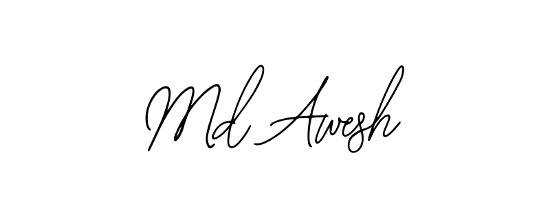 Md Awesh stylish signature style. Best Handwritten Sign (Bearetta-2O07w) for my name. Handwritten Signature Collection Ideas for my name Md Awesh. Md Awesh signature style 12 images and pictures png
