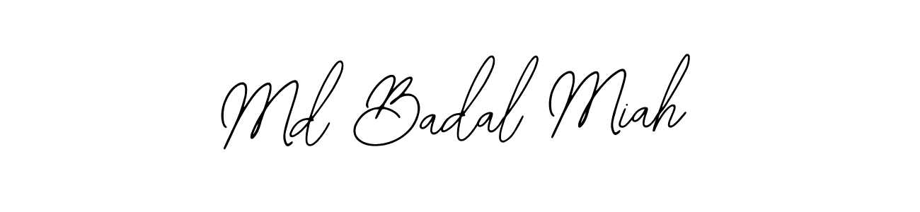How to make Md Badal Miah name signature. Use Bearetta-2O07w style for creating short signs online. This is the latest handwritten sign. Md Badal Miah signature style 12 images and pictures png