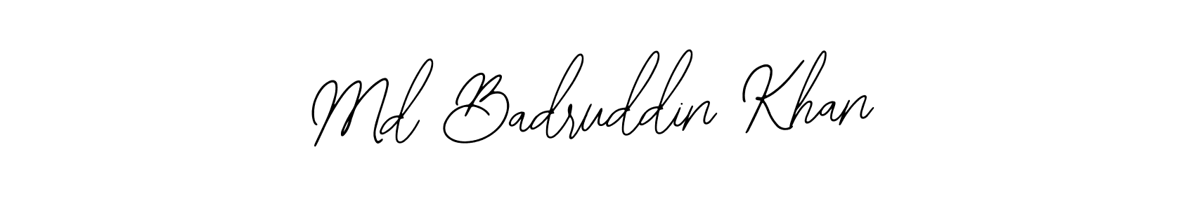 Create a beautiful signature design for name Md Badruddin Khan. With this signature (Bearetta-2O07w) fonts, you can make a handwritten signature for free. Md Badruddin Khan signature style 12 images and pictures png
