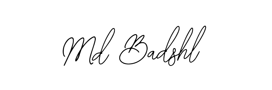 Use a signature maker to create a handwritten signature online. With this signature software, you can design (Bearetta-2O07w) your own signature for name Md Badshl. Md Badshl signature style 12 images and pictures png