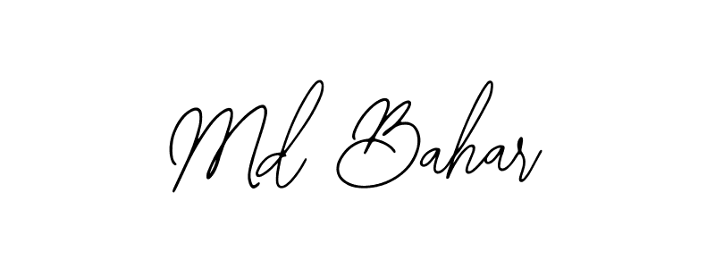 if you are searching for the best signature style for your name Md Bahar. so please give up your signature search. here we have designed multiple signature styles  using Bearetta-2O07w. Md Bahar signature style 12 images and pictures png