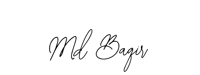 The best way (Bearetta-2O07w) to make a short signature is to pick only two or three words in your name. The name Md Baqir include a total of six letters. For converting this name. Md Baqir signature style 12 images and pictures png