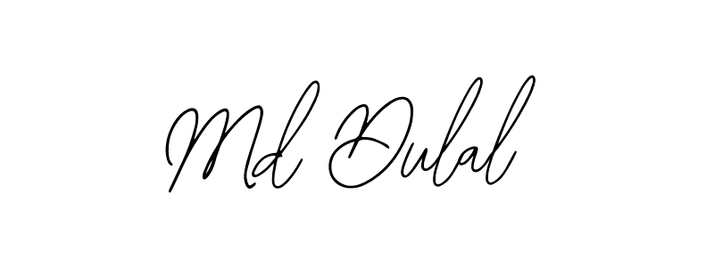 How to make Md Dulal name signature. Use Bearetta-2O07w style for creating short signs online. This is the latest handwritten sign. Md Dulal signature style 12 images and pictures png