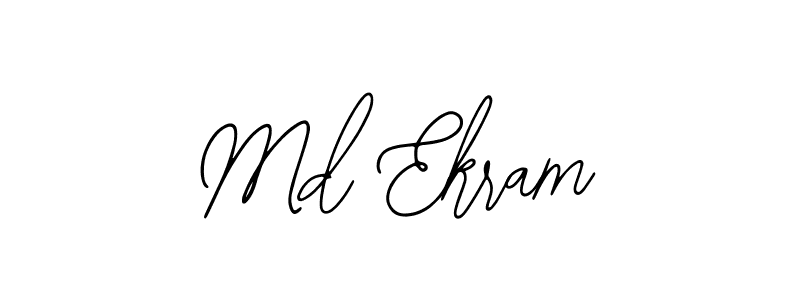 Also we have Md Ekram name is the best signature style. Create professional handwritten signature collection using Bearetta-2O07w autograph style. Md Ekram signature style 12 images and pictures png