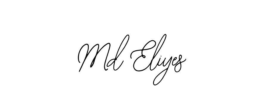 This is the best signature style for the Md Eliyes name. Also you like these signature font (Bearetta-2O07w). Mix name signature. Md Eliyes signature style 12 images and pictures png