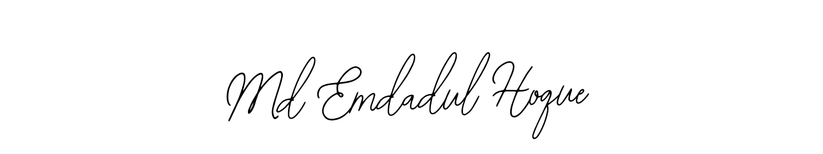 How to make Md Emdadul Hoque name signature. Use Bearetta-2O07w style for creating short signs online. This is the latest handwritten sign. Md Emdadul Hoque signature style 12 images and pictures png