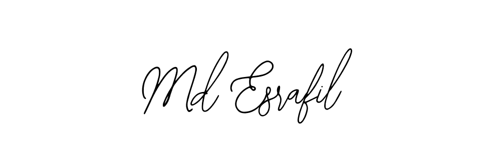 Design your own signature with our free online signature maker. With this signature software, you can create a handwritten (Bearetta-2O07w) signature for name Md Esrafil. Md Esrafil signature style 12 images and pictures png