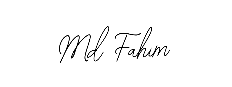 You should practise on your own different ways (Bearetta-2O07w) to write your name (Md Fahim) in signature. don't let someone else do it for you. Md Fahim signature style 12 images and pictures png