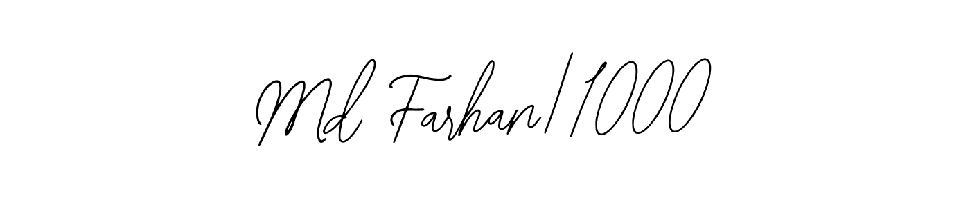 Design your own signature with our free online signature maker. With this signature software, you can create a handwritten (Bearetta-2O07w) signature for name Md Farhan/1000. Md Farhan/1000 signature style 12 images and pictures png