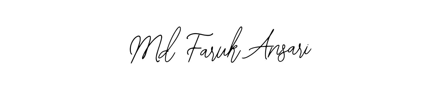 You should practise on your own different ways (Bearetta-2O07w) to write your name (Md Faruk Ansari) in signature. don't let someone else do it for you. Md Faruk Ansari signature style 12 images and pictures png